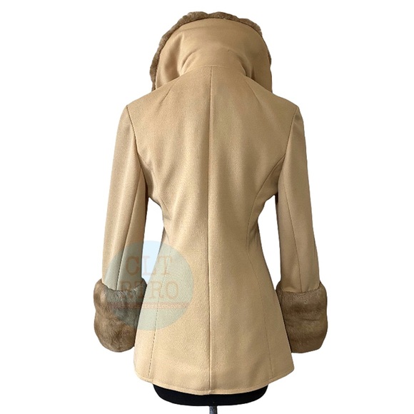 vtg Lilli Ann • Car Coat w Dramatic Collar & Cuffs - Picture 6 of 16
